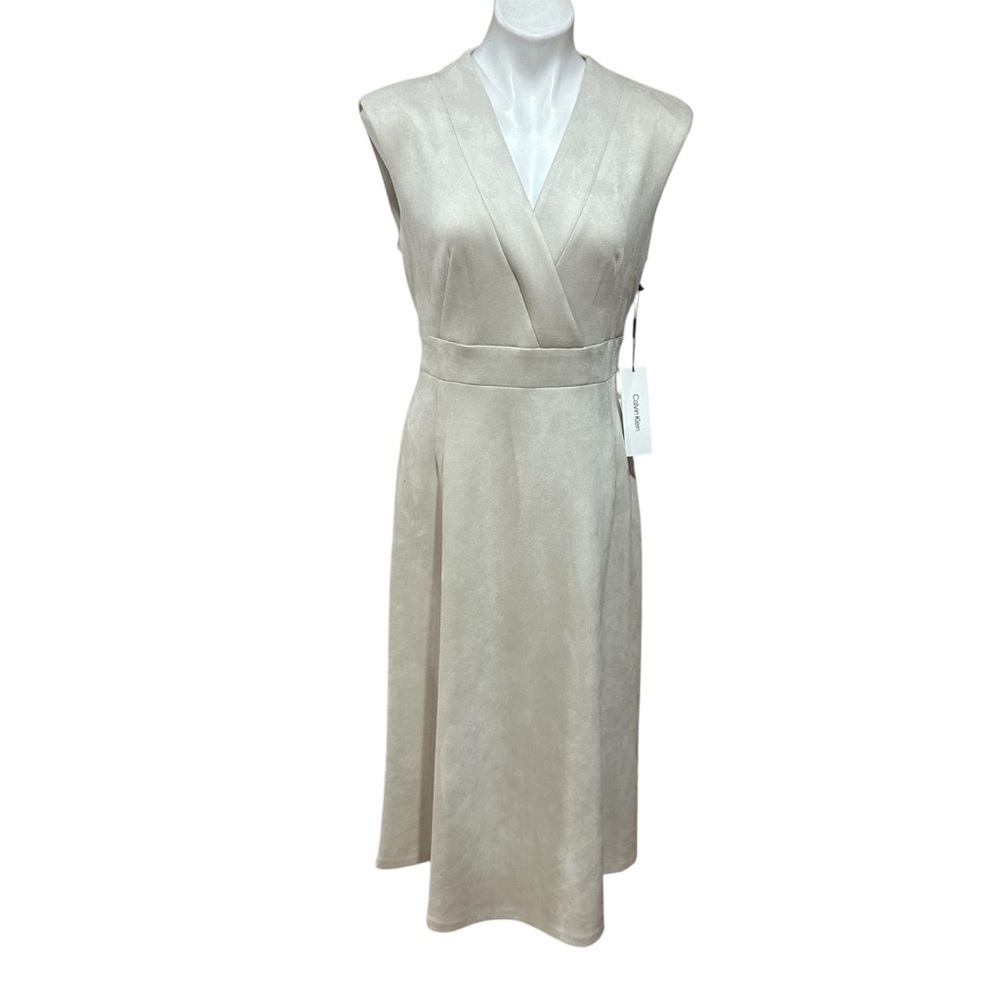 Calvin Klein Suede Midi Dress